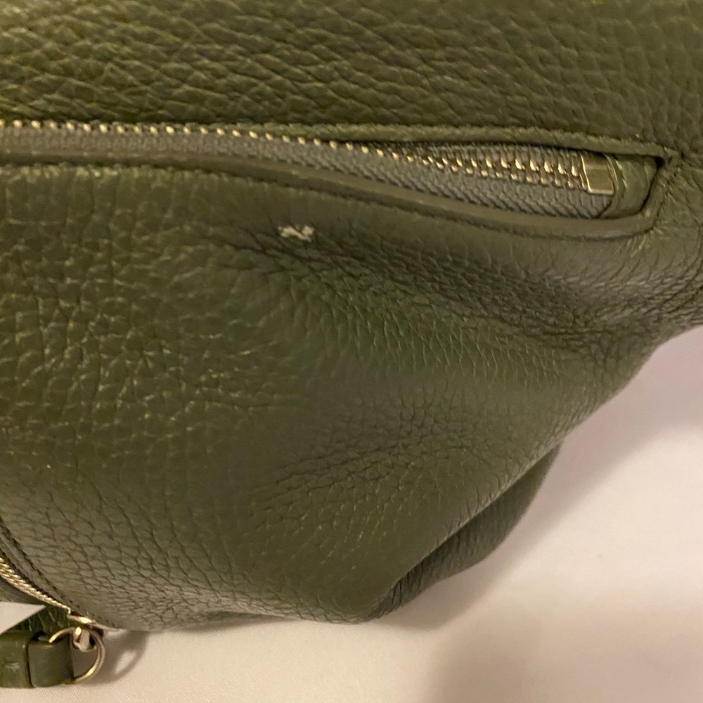 Allsaints Green Leather Medium Convertible Backpack - Picture 6 of 14